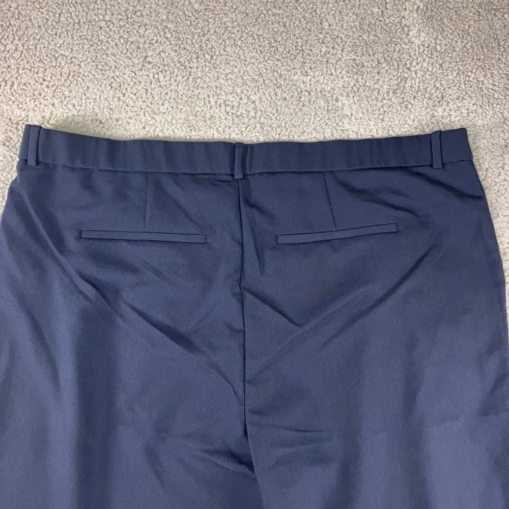 Abercrombie & Fitch Sloane Tailored Pant Women 37 Regular Navy Ultra High Wide - Picture 10 of 11